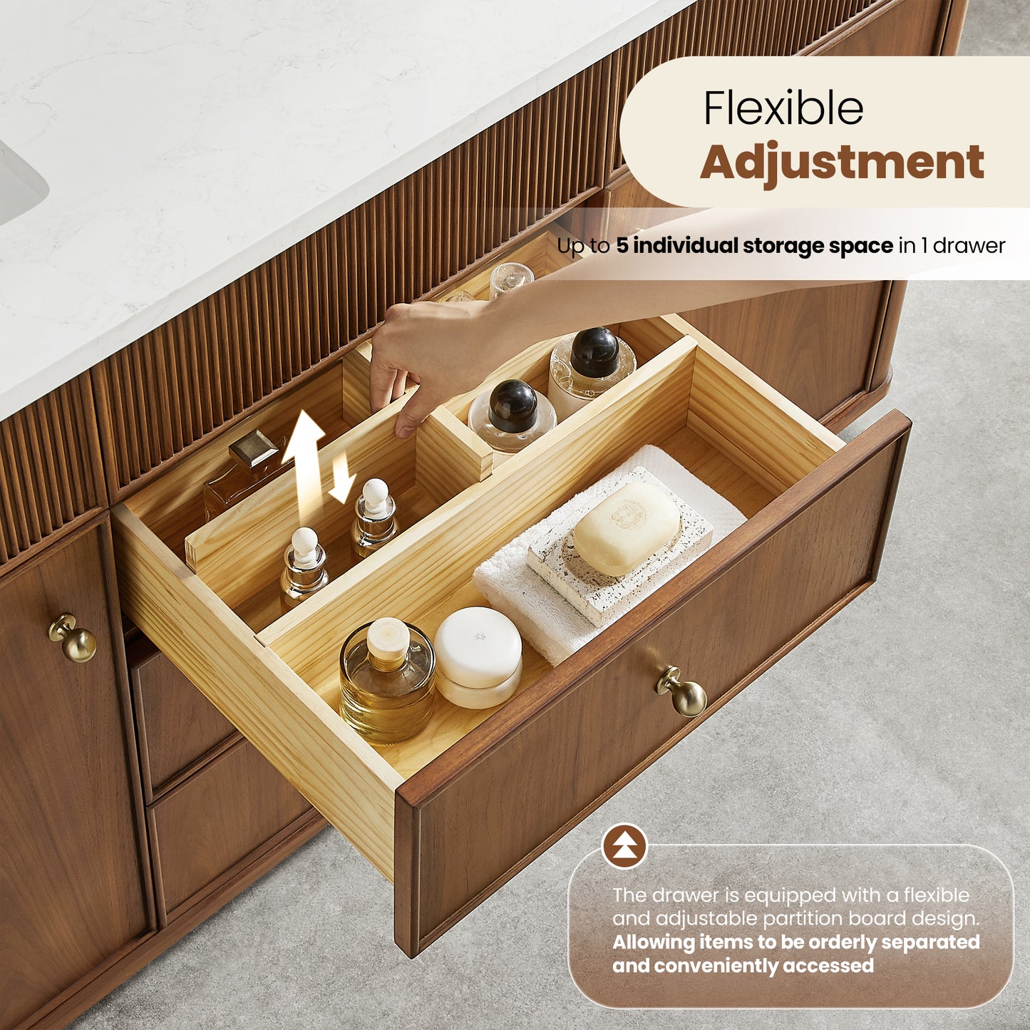 Zogno 36" Single Sink Bath Vanity in Natural Walnut