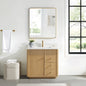 Zogno 36" Single Sink Bath Vanity in Washed Ash Grey