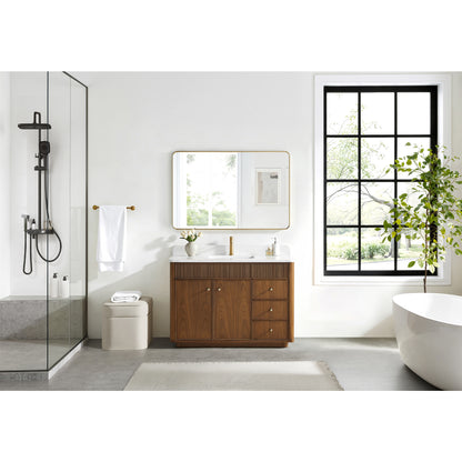 Zogno 48" Single Sink Bath Vanity in Natural Walnut