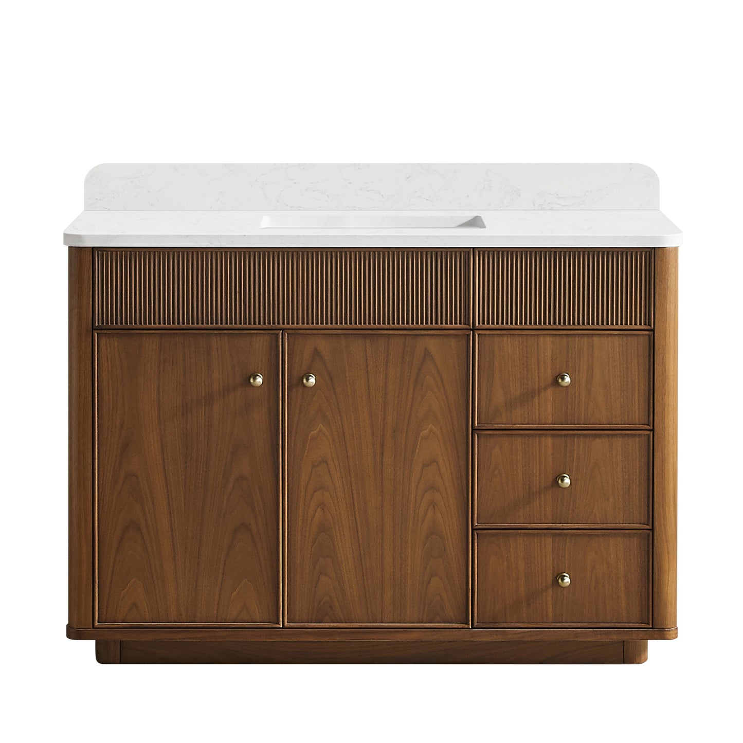 Zogno 48" Single Sink Bath Vanity in Natural Walnut