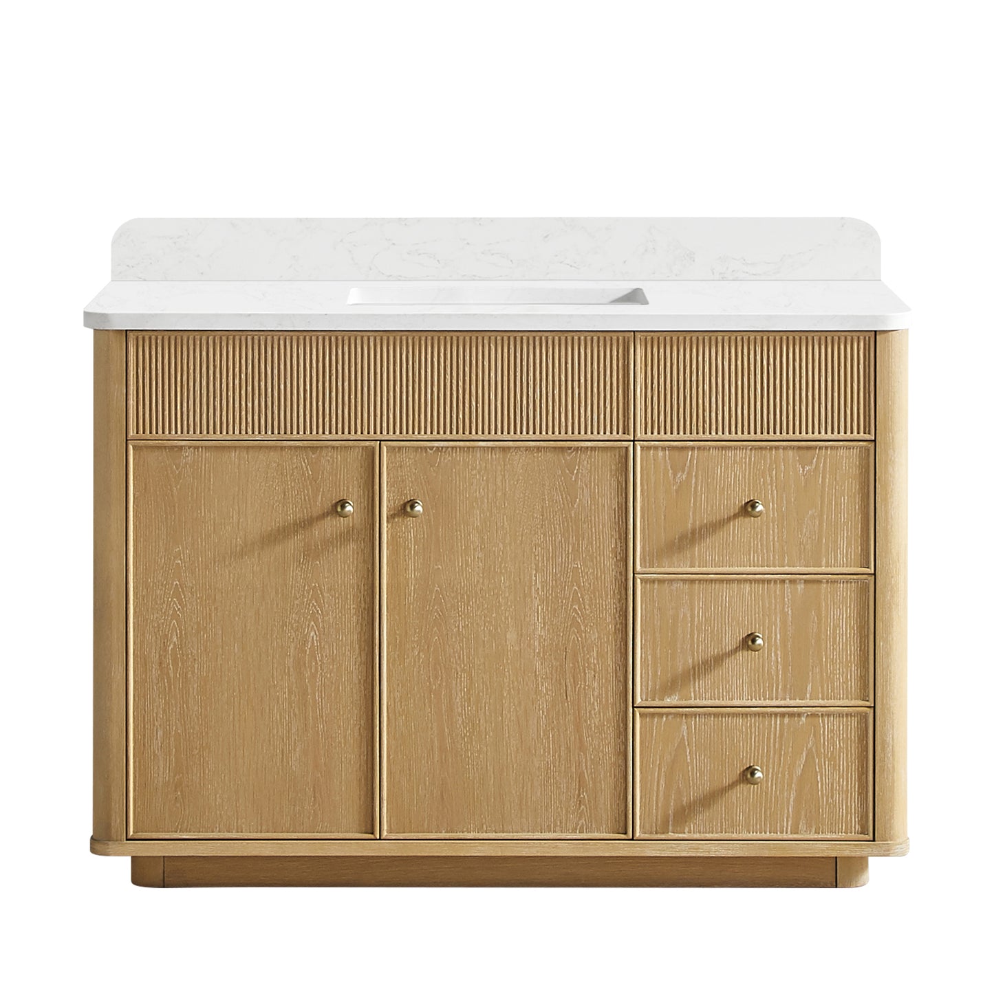 Zogno 48" Single Sink Bath Vanity in Washed Ash Grey