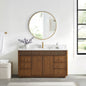 Zogno 60" Single Sink Bath Vanity in Natural Walnut