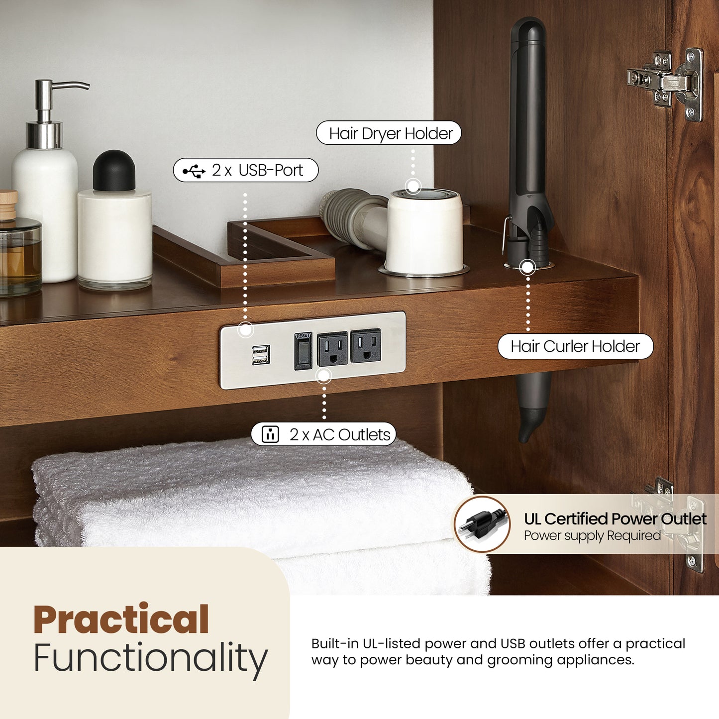 Zogno 60M" Double Sink Bath Vanity in Natural Walnut