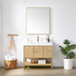 Vittoria 36" Single Bath Vanity in Dark Oak