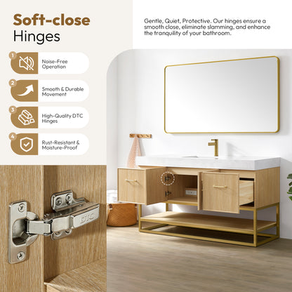 Vittoria 60" Single Bath Vanity in Dark Oak
