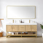 Vittoria 72" Double Bath Vanity in Dark Oak