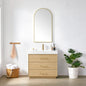 Turin 36" Single Sink Bath Vanity in Dark Oak