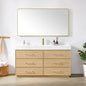 Turin 60" Single Sink Bath Vanity in Dark Oak