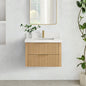 Barcelona 30" Floating Single Bath Vanity in Washed Ash Grey