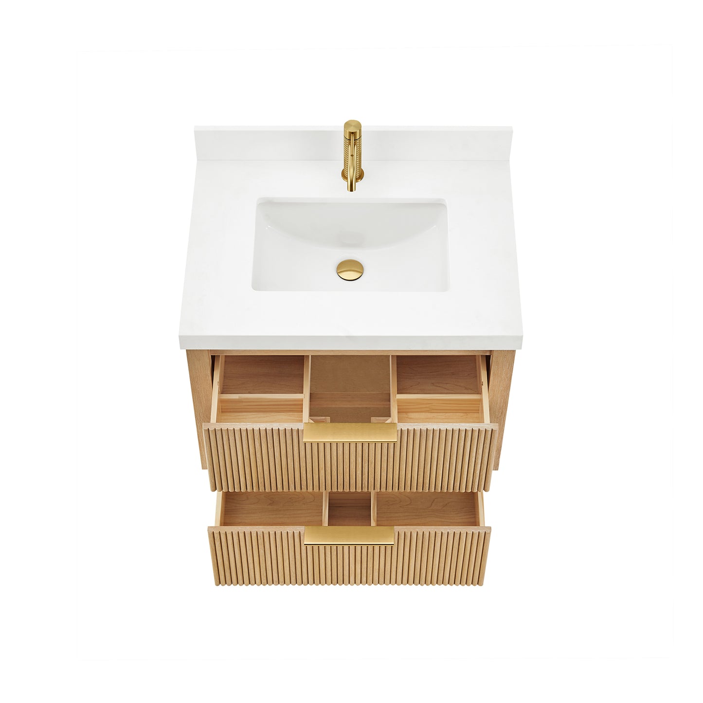 Barcelona 30" Floating Single Bath Vanity in Washed Ash Grey