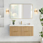 Barcelona 48" Floating Single Bath Vanity in Washed Ash Grey