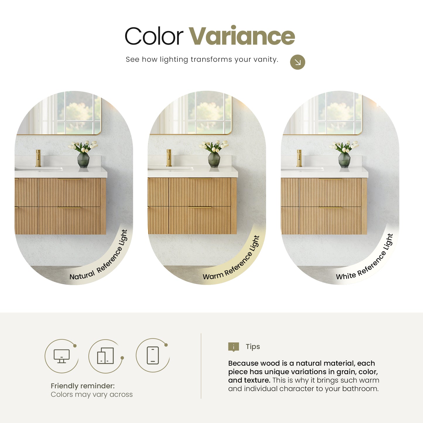 Barcelona 48" Floating Single Bath Vanity in Washed Ash Grey