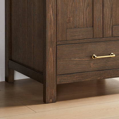 Gela 24" Single Sink Bath Vanity in Spruce Aged Brown