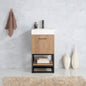 Alistair 18B" Single Sink Bath Vanity in North American Oak