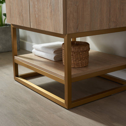 Alistair 24" Single Vanity in North American Oak