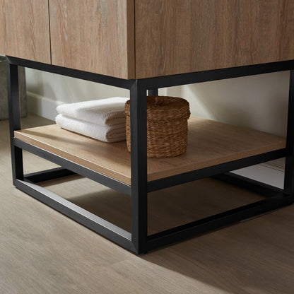 Alistair 24B" Single Vanity in North American Oak