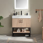 Alistair 30B" Single Vanity in North American Oak With Mirror