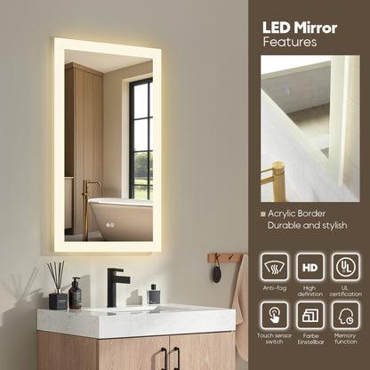 Alistair 30B" Single Vanity in North American Oak With Mirror