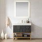 Alistair 36" Single Vanity in North American Black Oak