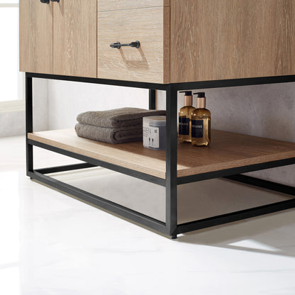 Alistair 36B" Single Vanity in North American Oak
