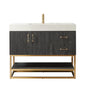 Alistair 42" Single Vanity in North American Black Oak