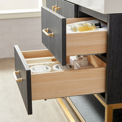 Alistair 42" Single Vanity in North American Black Oak