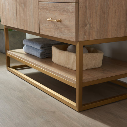 Alistair 42" Single Vanity in North American Oak