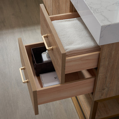 Alistair 42" Single Vanity in North American Oak