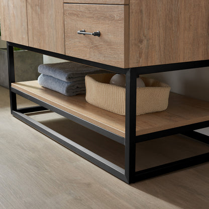 Alistair 42B" Single Vanity in North American Oak