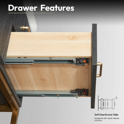Alistair 48" Single Vanity in North American Black Oak