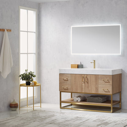 Alistair 48" Single Vanity in North American Oak