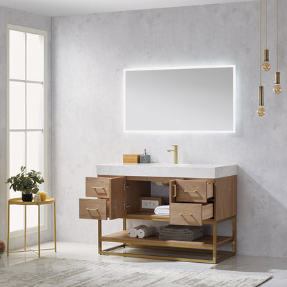 Alistair 48" Single Vanity in North American Oak