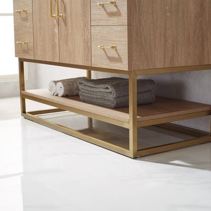 Alistair 48" Single Vanity in North American Oak