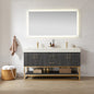 Alistair 60" Double Vanity in North American Black Oak