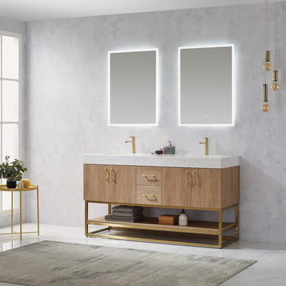 Alistair 60" Double Vanity in North American Oak