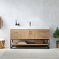 Alistair 60BS" Single Vanity in North American Oak