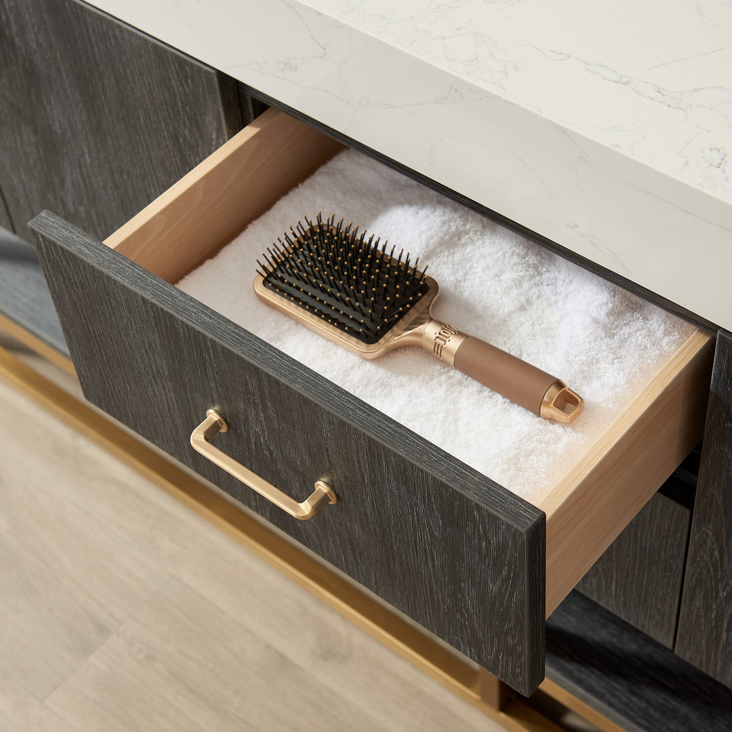 Alistair 60" Single Vanity in North American Black Oak