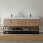 Alistair 72B" Double Vanity in North American Oak