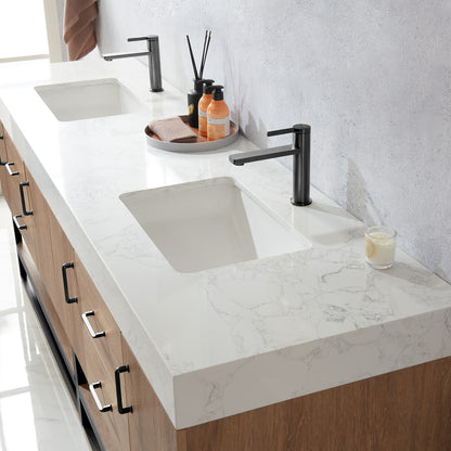 Alistair 72B" Double Vanity in North American Oak