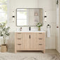 Shenzhen 48" Single Sink Bath Vanity in Aged Natural Oak