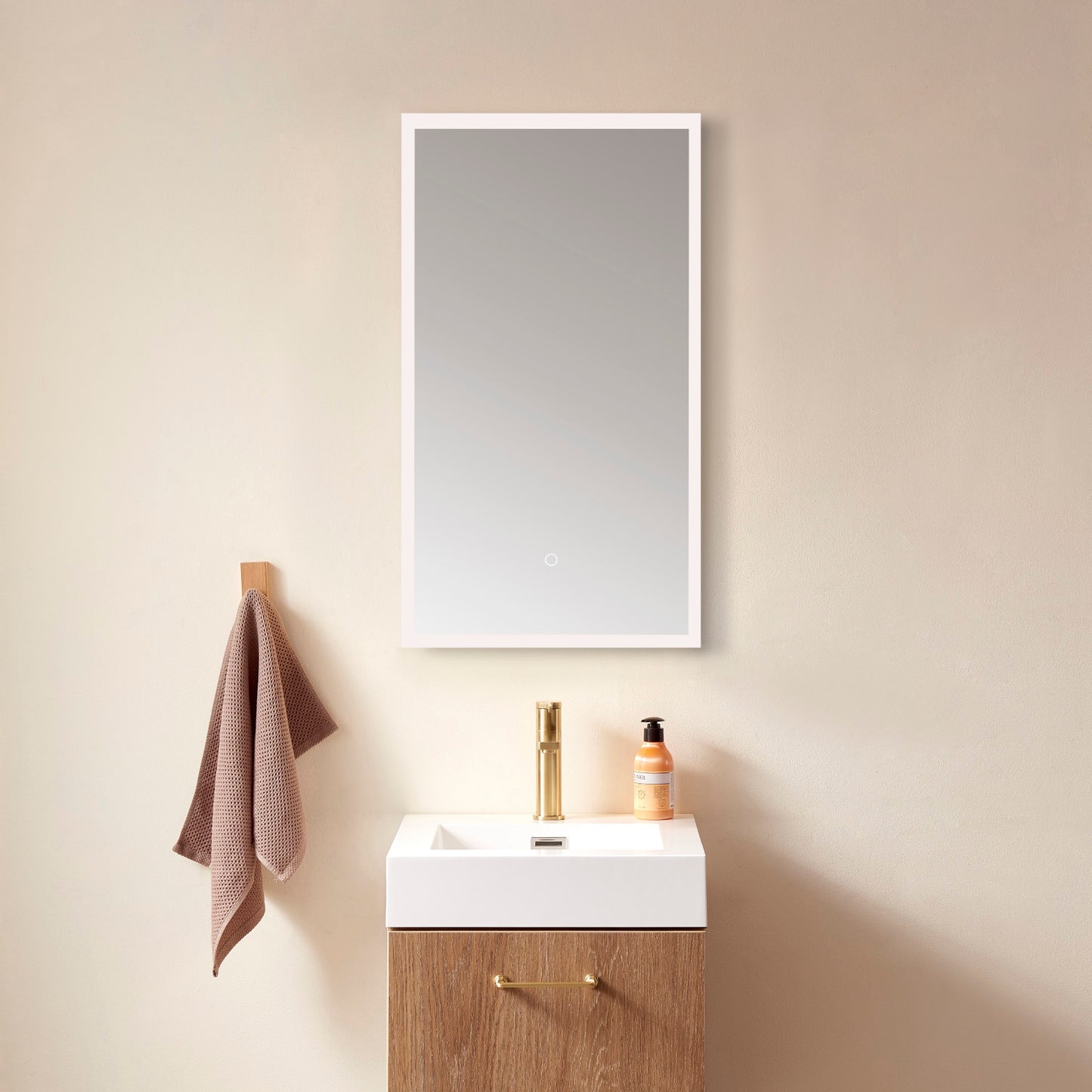 Essentia 18" Rectangle Illuminated Bathroom/Vanity Wall Mirror