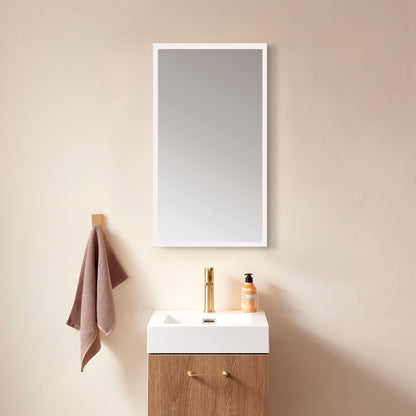 Essentia 18" Rectangle Illuminated Bathroom/Vanity Wall Mirror