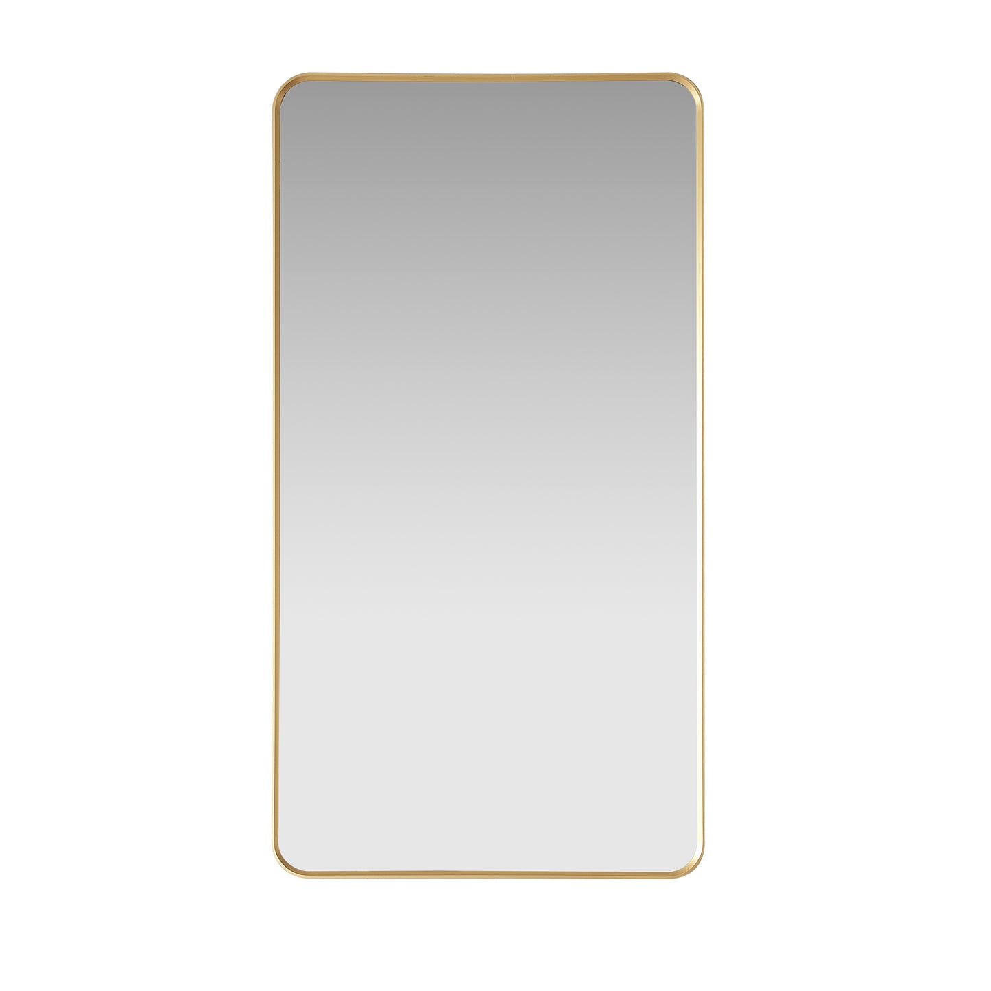 Mutriku 24" W x 45" H Rectangle Aluminum Framed Wall Mount Bathroom Vanity Mirror in Brushed Gold