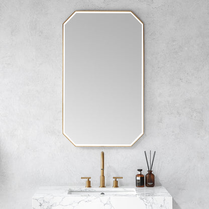 Sabadell 24 in. W x 40 in. H Octagon Metal Wall Mirror