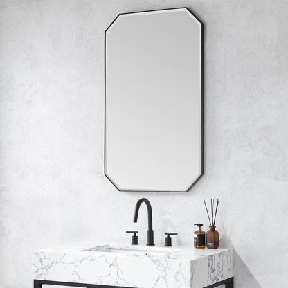 Sabadell 24 in. W x 40 in. H Octagon Metal Wall Mirror