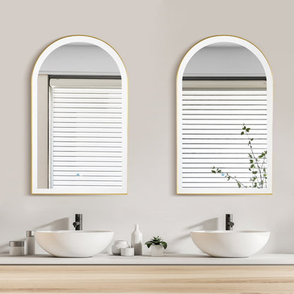 Estartit 24 in. W x 40 in. H Oval Metal Wall Mirror