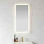 Beijing 18" W x 40" H Rectangular Acrylic Frameless LED Wall Mount Bathroom Vanity Mirror