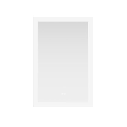 Beijing 24" W x 40" H Rectangular Acrylic Frameless LED Wall Mount Bathroom Vanity Mirror