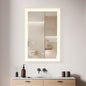 Beijing 24" W x 40" H Rectangular Acrylic Frameless LED Wall Mount Bathroom Vanity Mirror