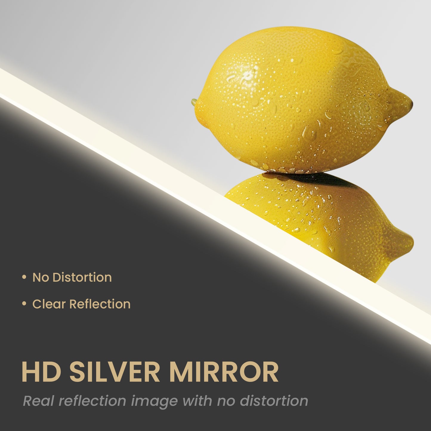 Beijing 48" W x 32" H Rectangular Acrylic Frameless LED Wall Mount Bathroom Vanity Mirror